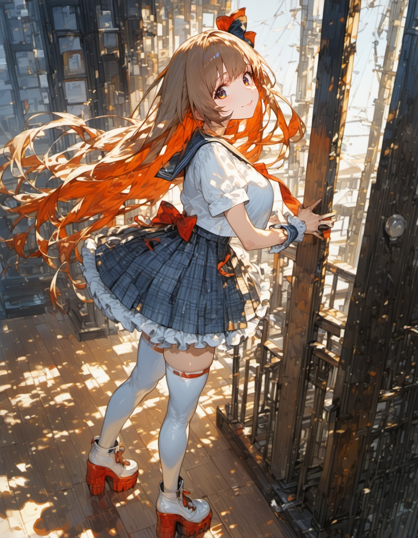 Schoolgirl in the Sky | の人気AIイラスト・グラビア