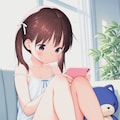 お部屋でくつろぐツインテール少女 10枚目