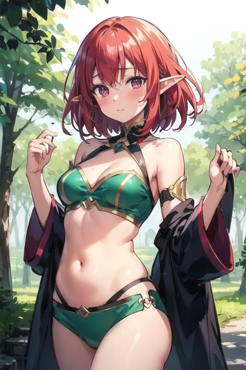 赤髪エルフ