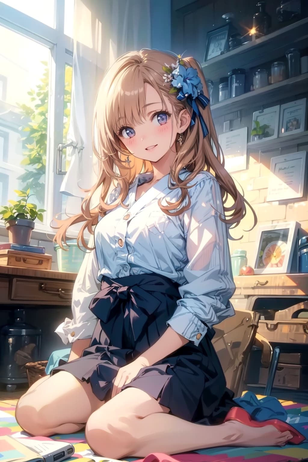 貴方の部屋に来たの、久しぶりね | の人気AIイラスト・グラビア