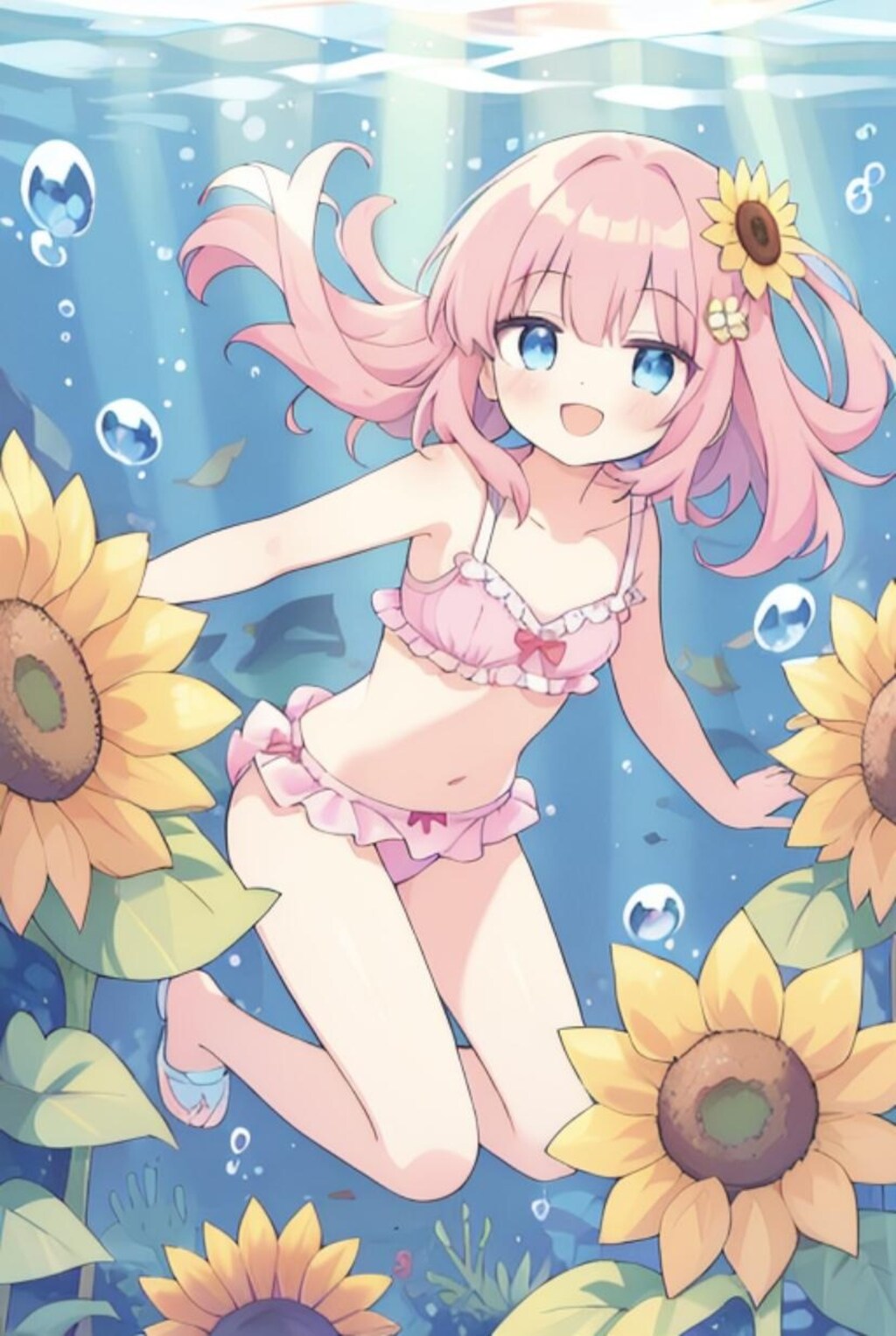 水中ひまわり27☆