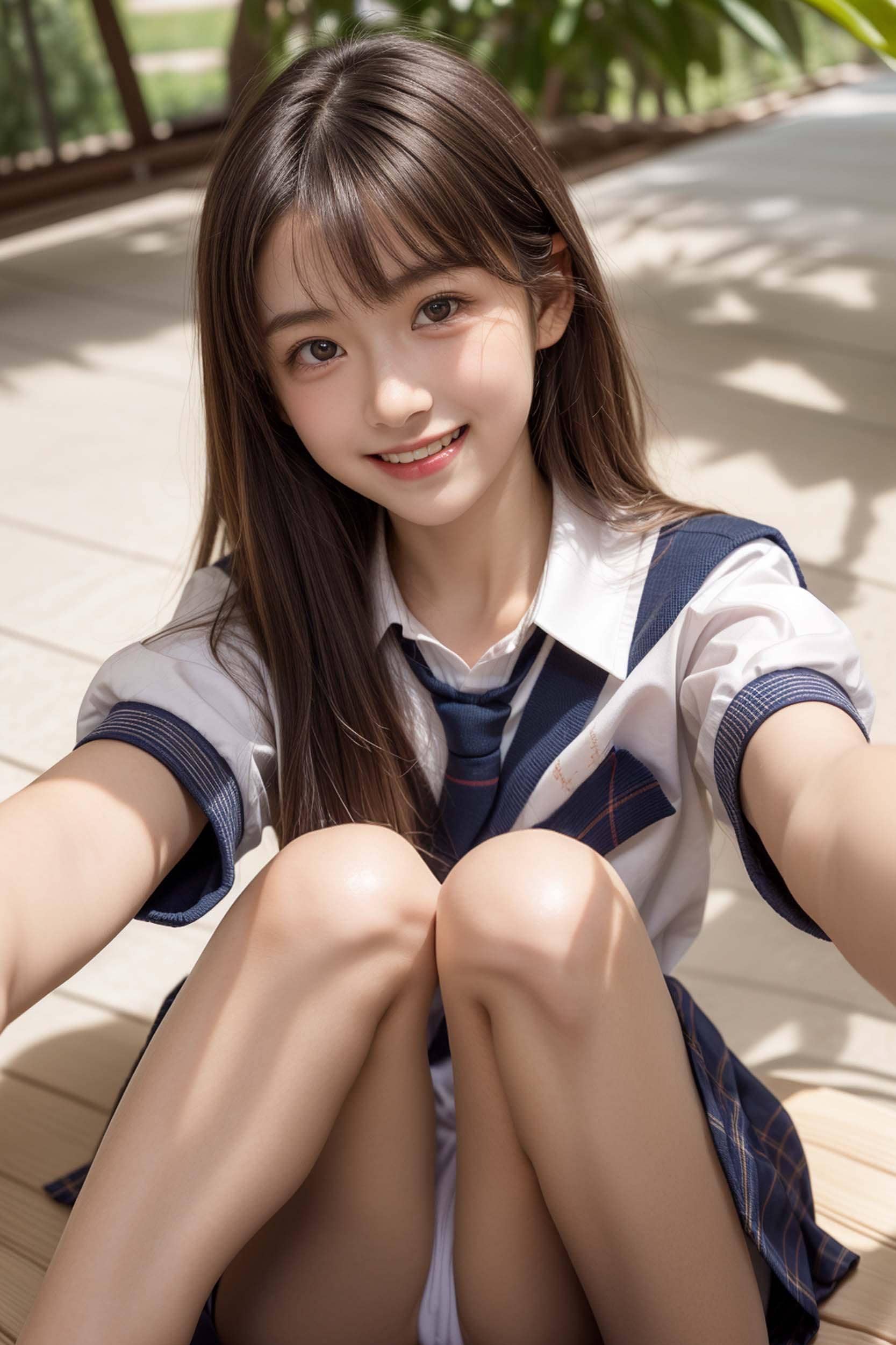 パンツ見えてるんよ