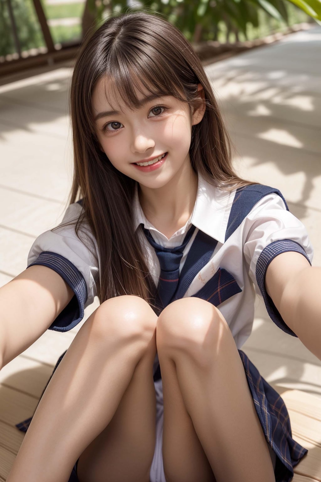 パンツ見えてるんよ
