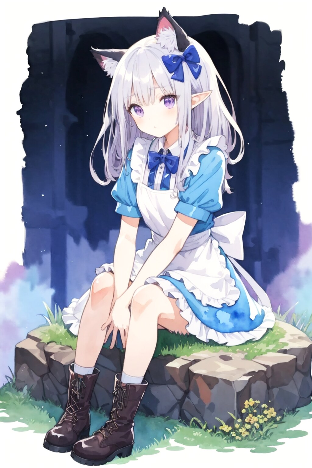 猫耳 | の人気AIイラスト・グラビア