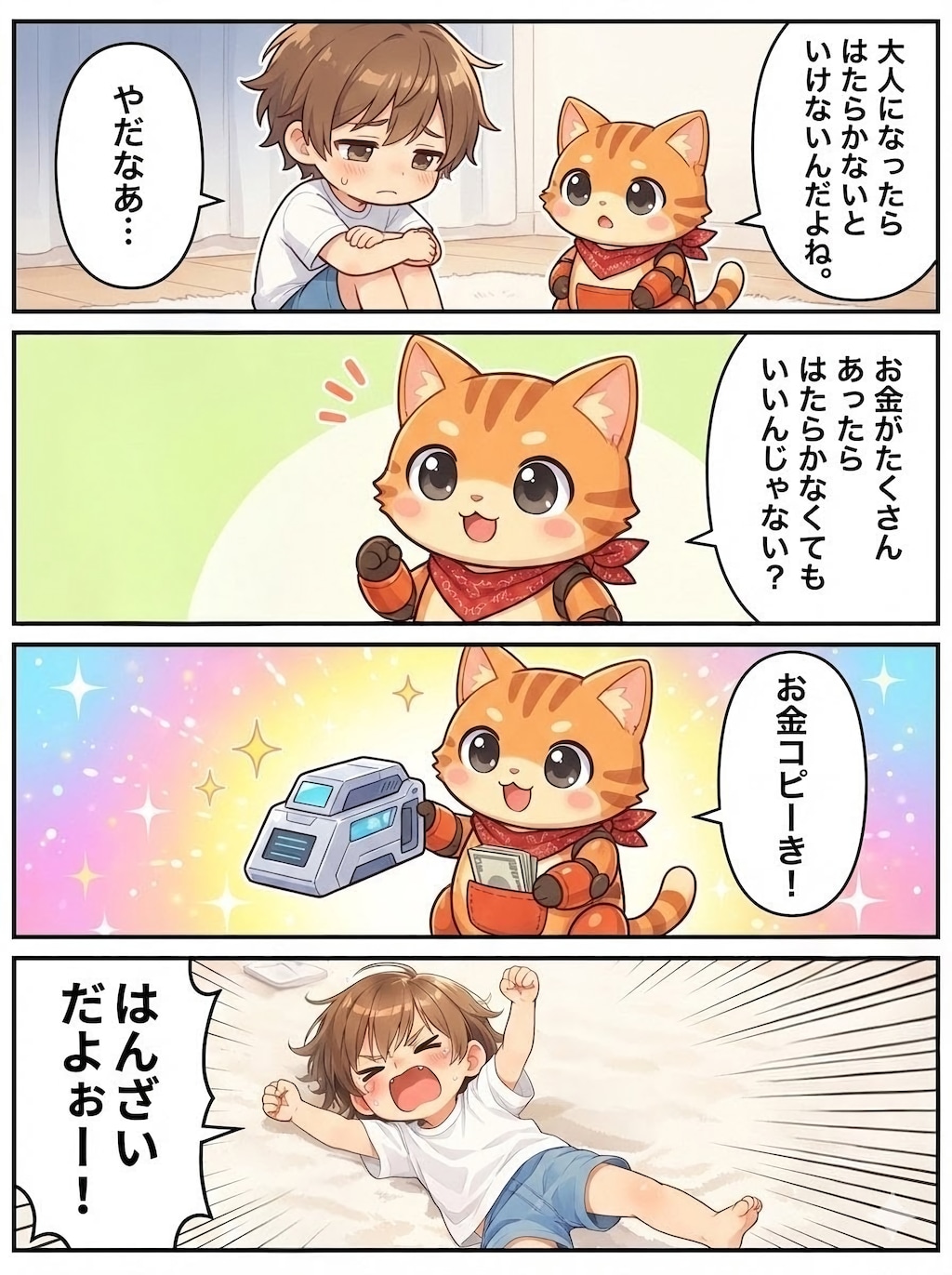 働きたくない少年~4コマ編~