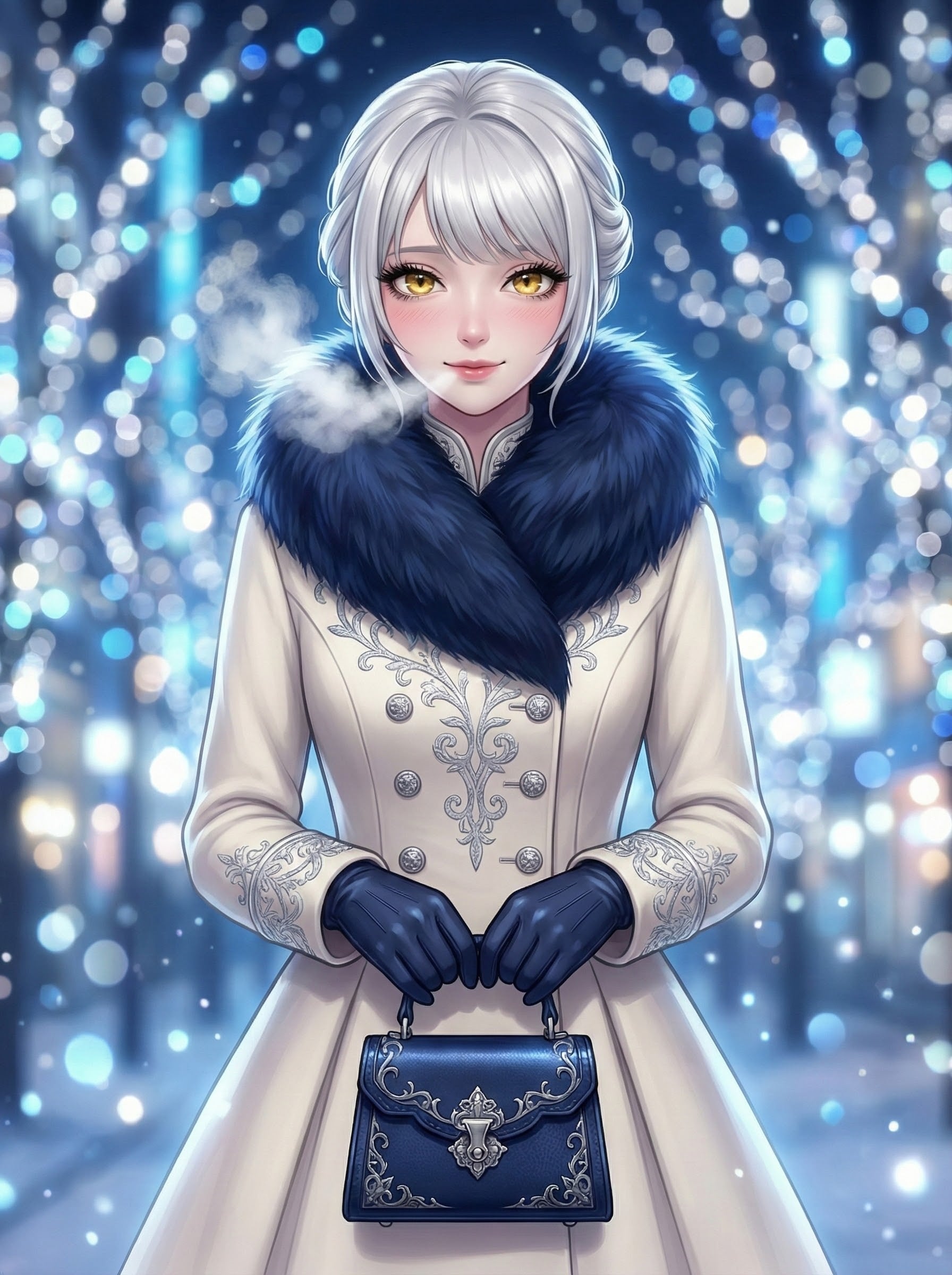 『 聖夜の余韻：Snow Navy Gothic 』