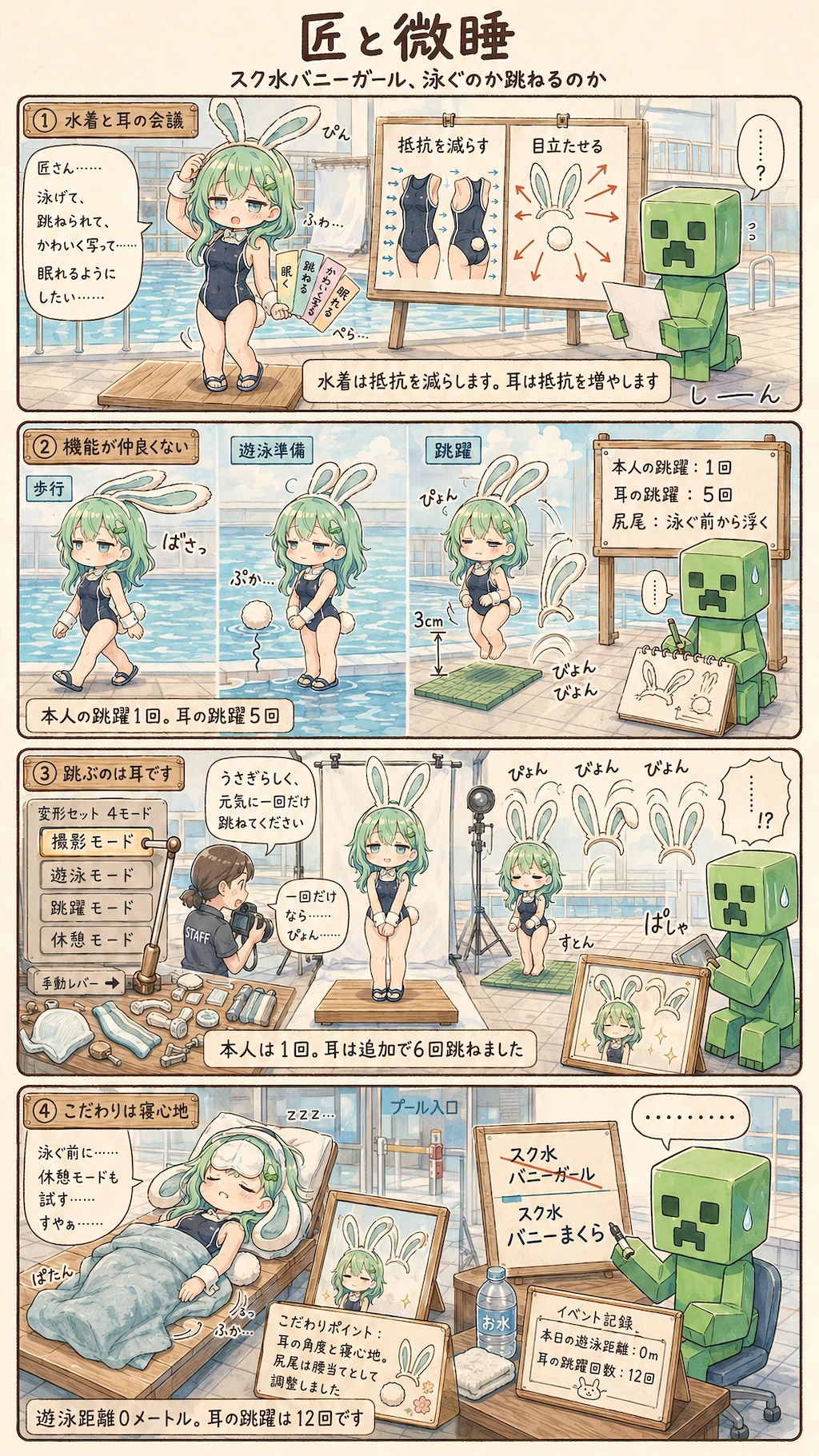 Born to Hop, Asked to Swim