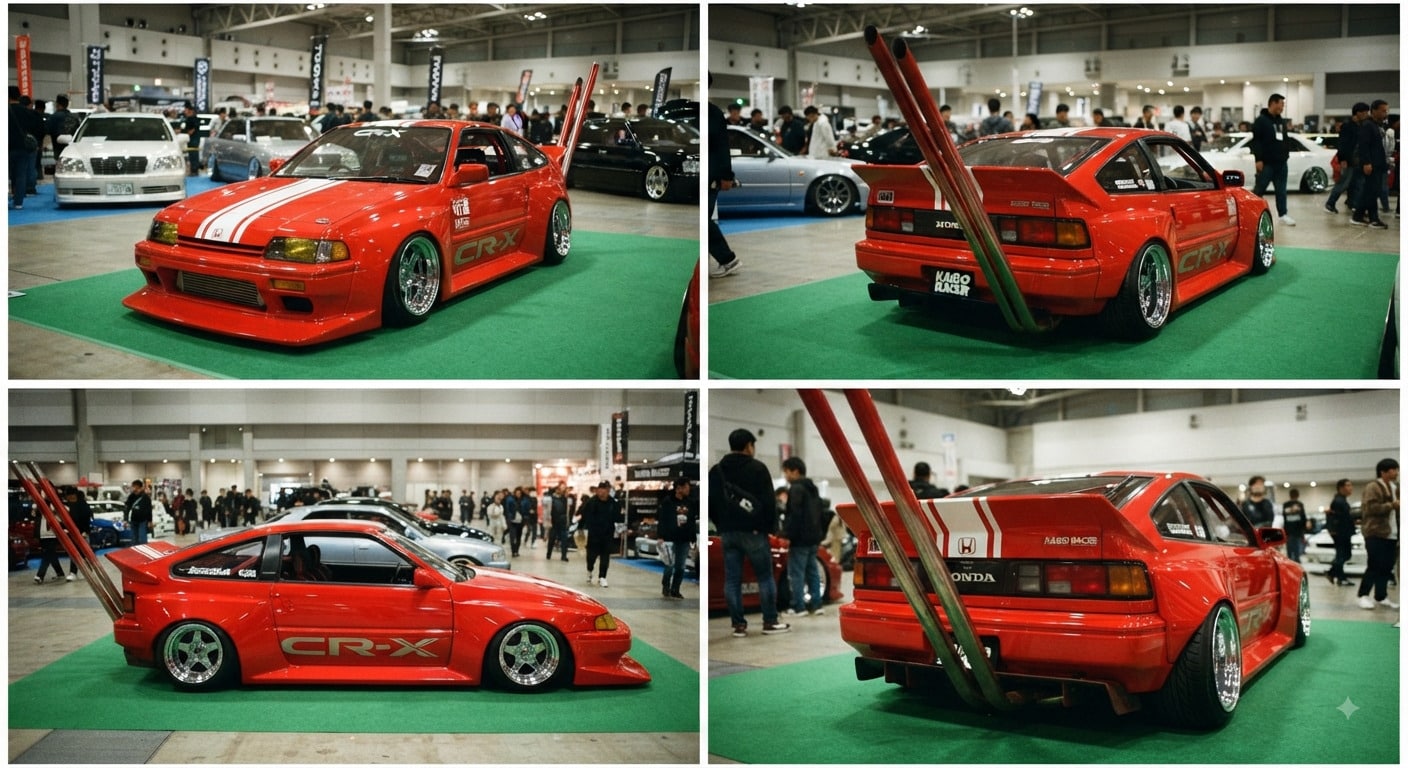 ホンダバラードスポーツCR-X街道レーサー | の人気AIイラスト・グラビア