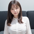 オフィスで座っている女性 8枚目