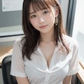 オフィスで座っている女性 12枚目
