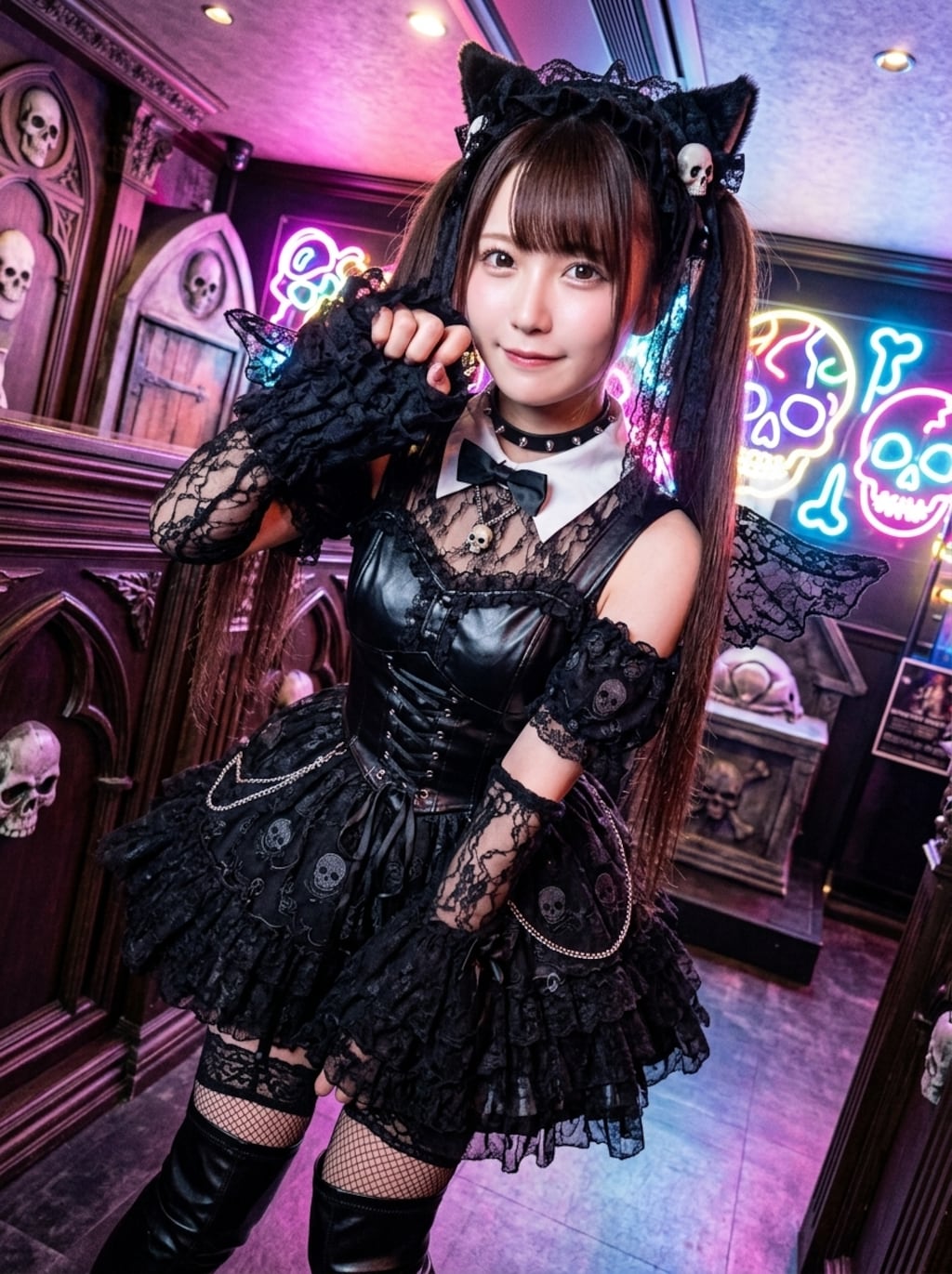 黒ツイにゃん