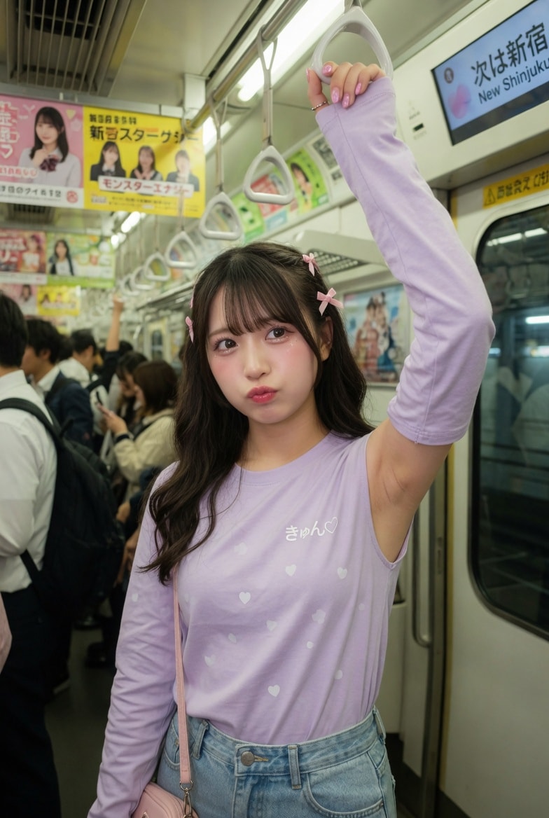 もぅそんなん、腋見せ専用の服だろ！