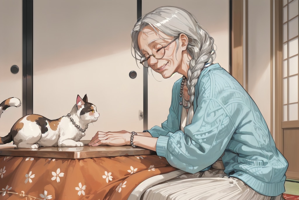 うちのおばあちゃんは猫大好き