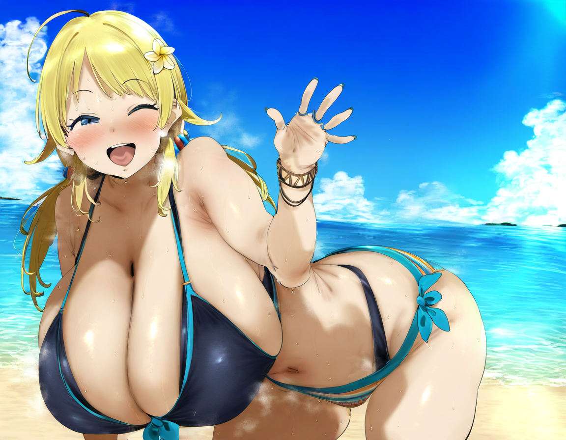 八宮めぐると水着デート♡