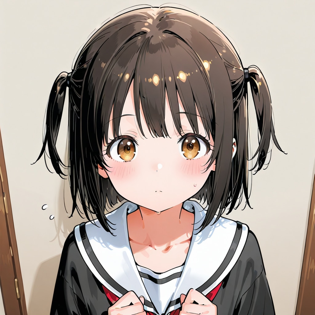 設定書の女の子