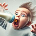 【謎画像】緊急速報：飛翔体が赤ちゃん目がけて発射されました 2枚目