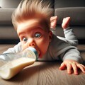 【謎画像】緊急速報：飛翔体が赤ちゃん目がけて発射されました 4枚目