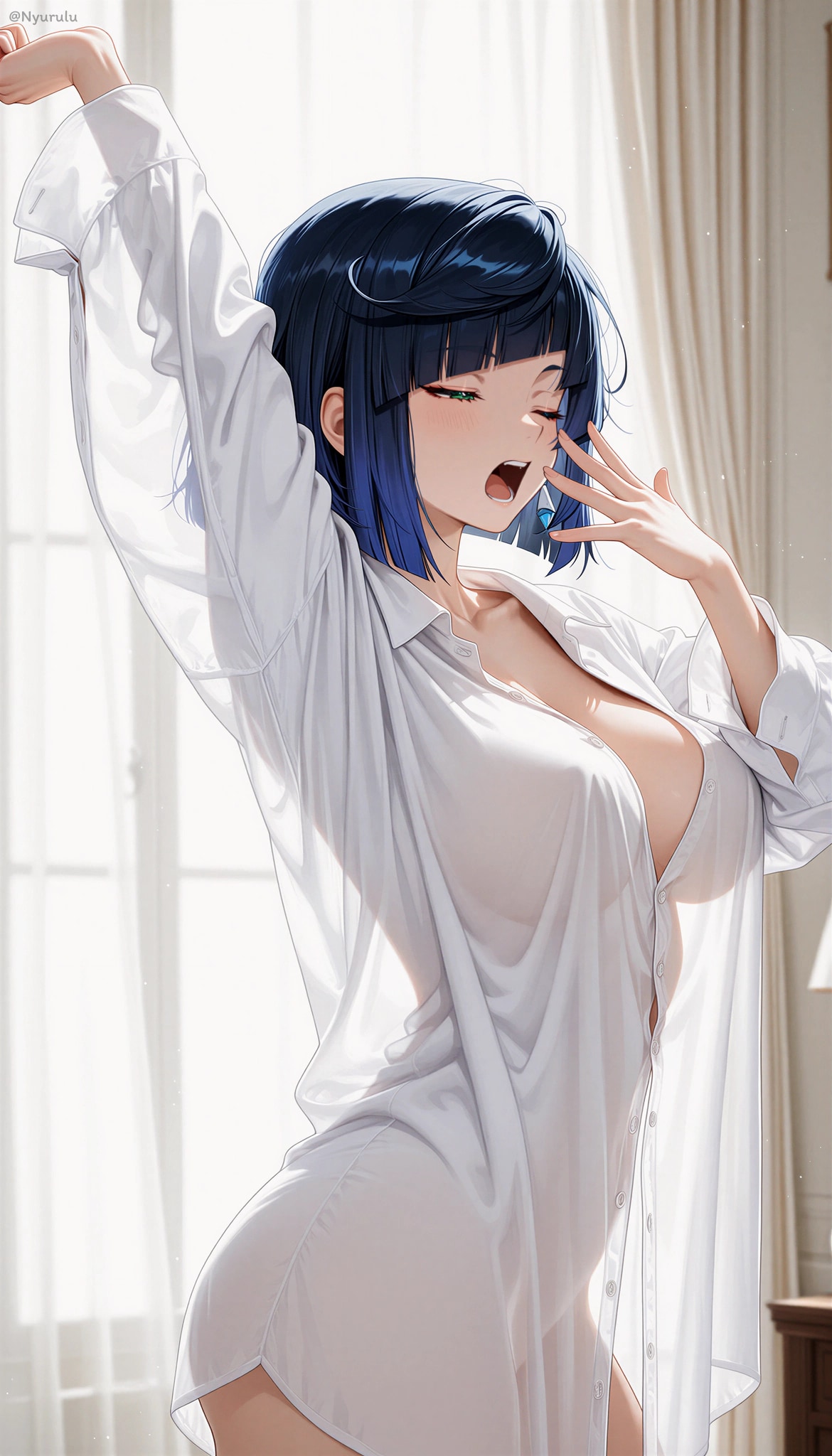 寝起き夜蘭