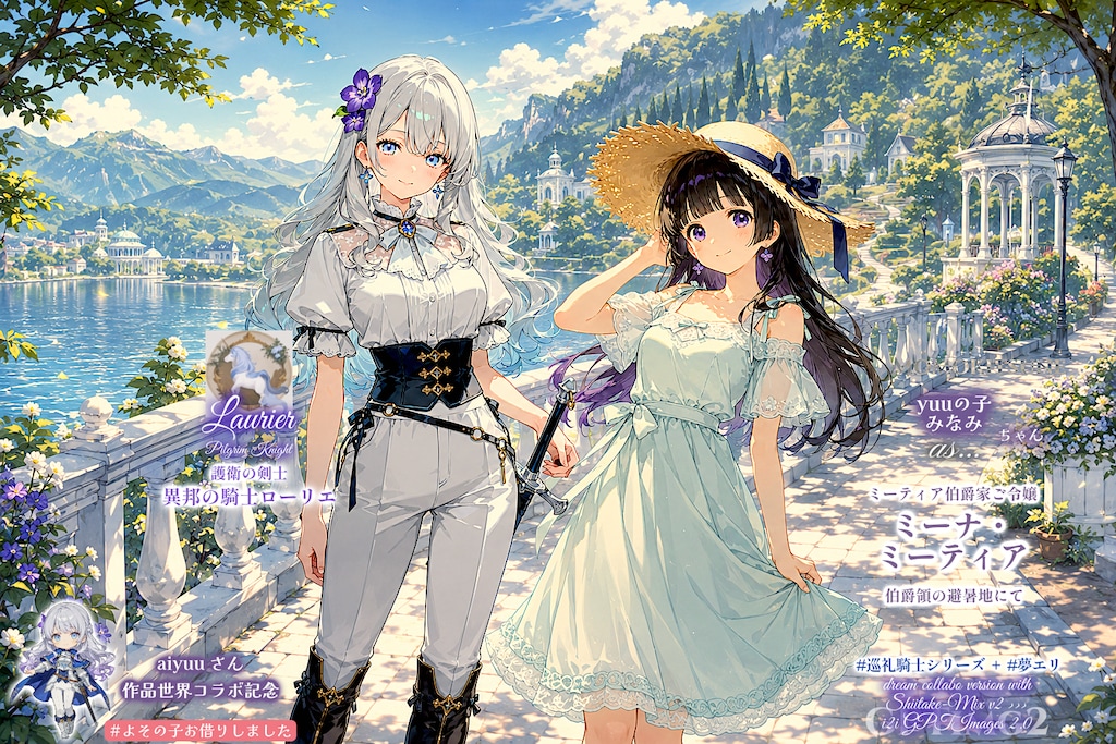 湖畔の騎士と夏の令嬢　【誕生日FA御礼】【aiyuuさん２万いいね記念】