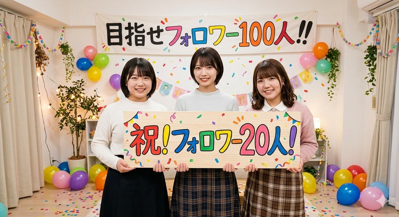 祝！！フォロワー20人＆いいね300突破！