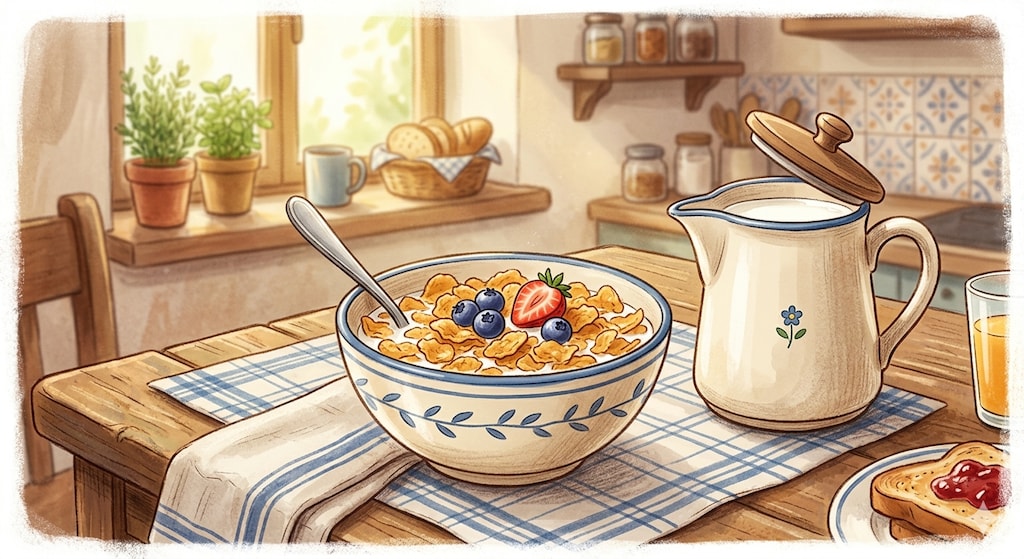 朝ごはん。