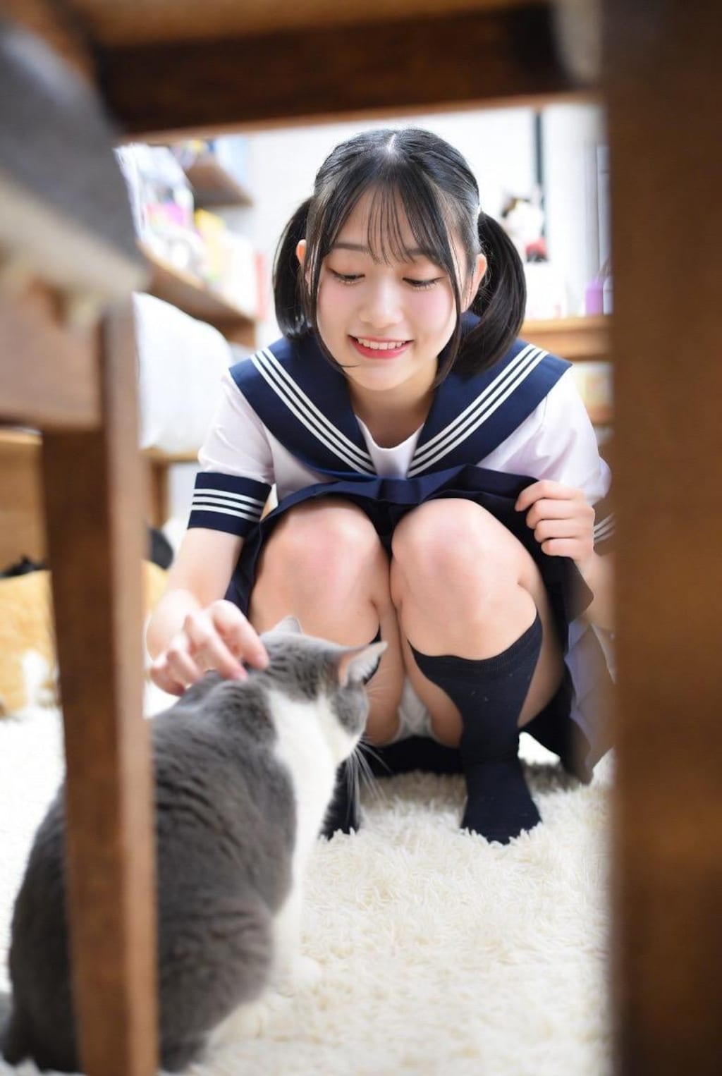 猫カフェで❤︎