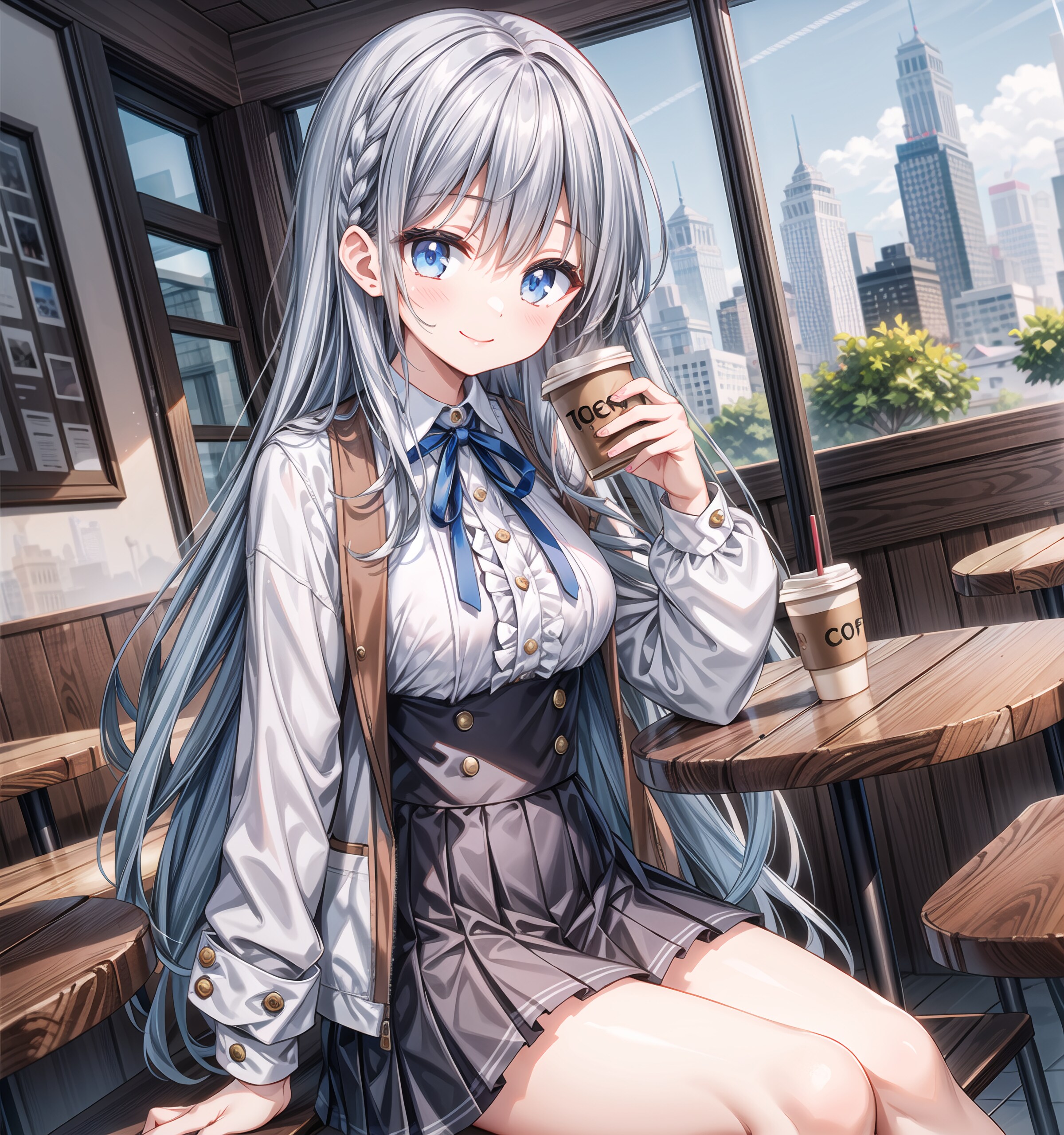 銀髪ちゃん・カフェタイム