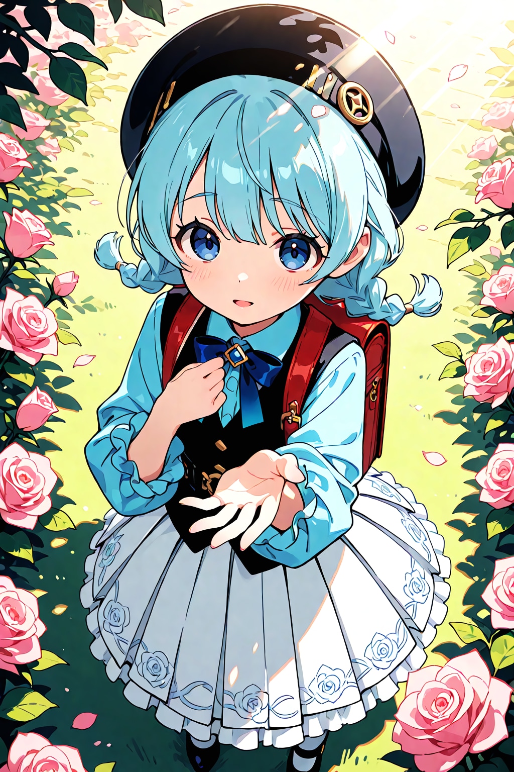 薔薇園の小さな案内人 | の人気AIイラスト・グラビア