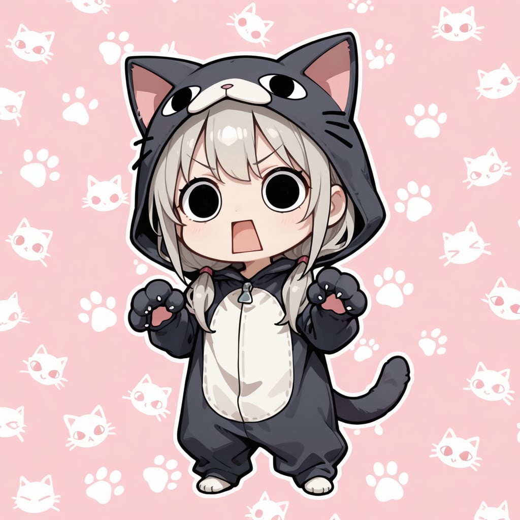 猫衣装を着用したえらいこっちゃ嬢 | の人気AIイラスト・グラビア