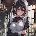 凛々しき女執事とメイド衣装 2枚目