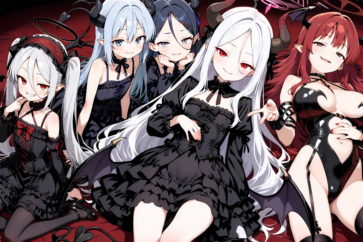 group of evil girls | の人気AIイラスト・グラビア