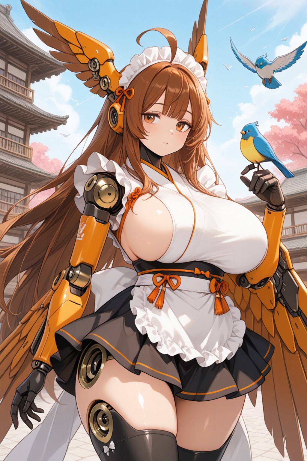 鳥さんと鳥類メカ娘さんと