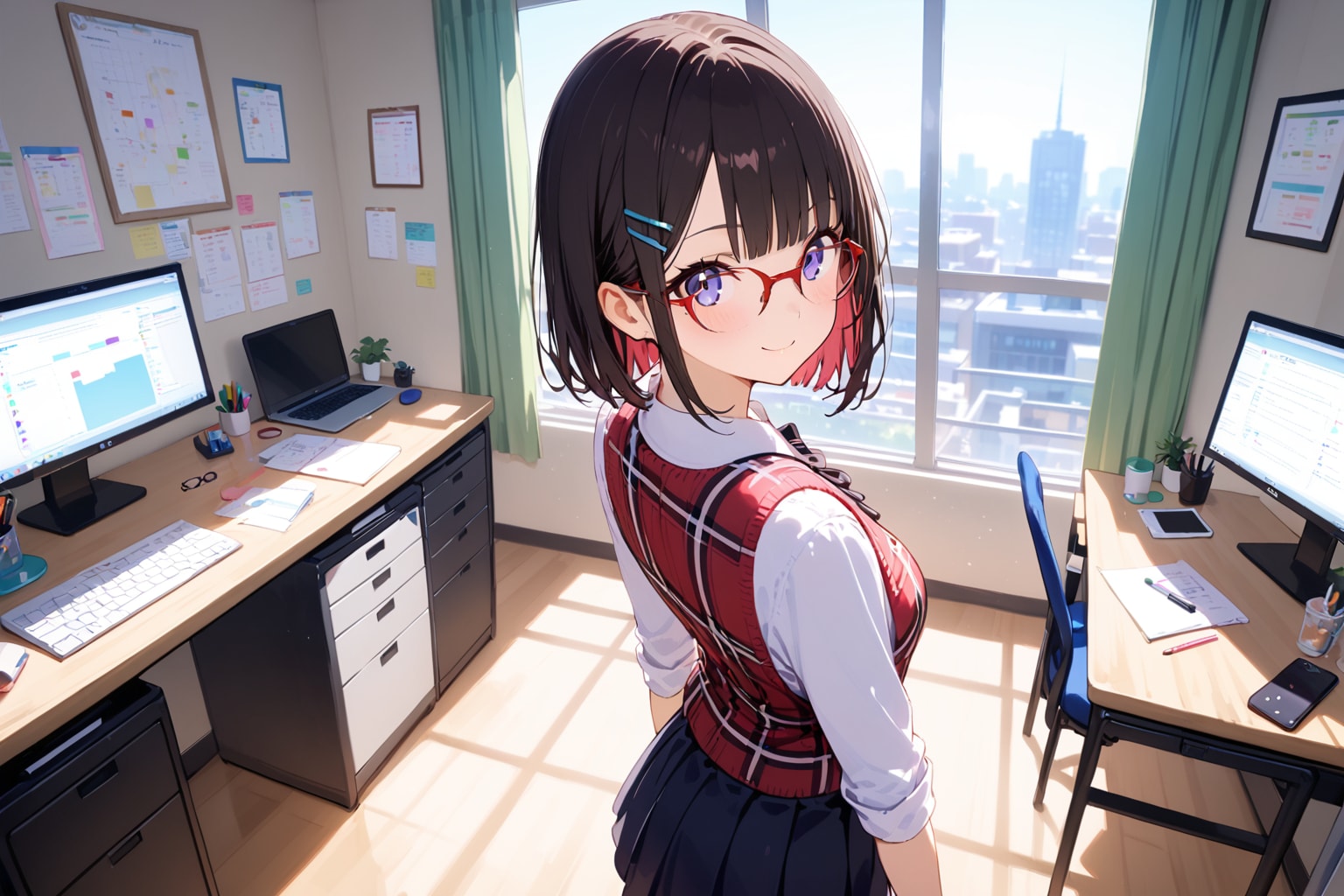 お仕事中のメガネちゃん👓✨