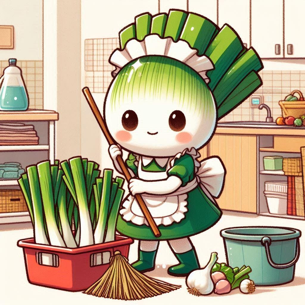 ネギのメイドさん(ボツ画像も)