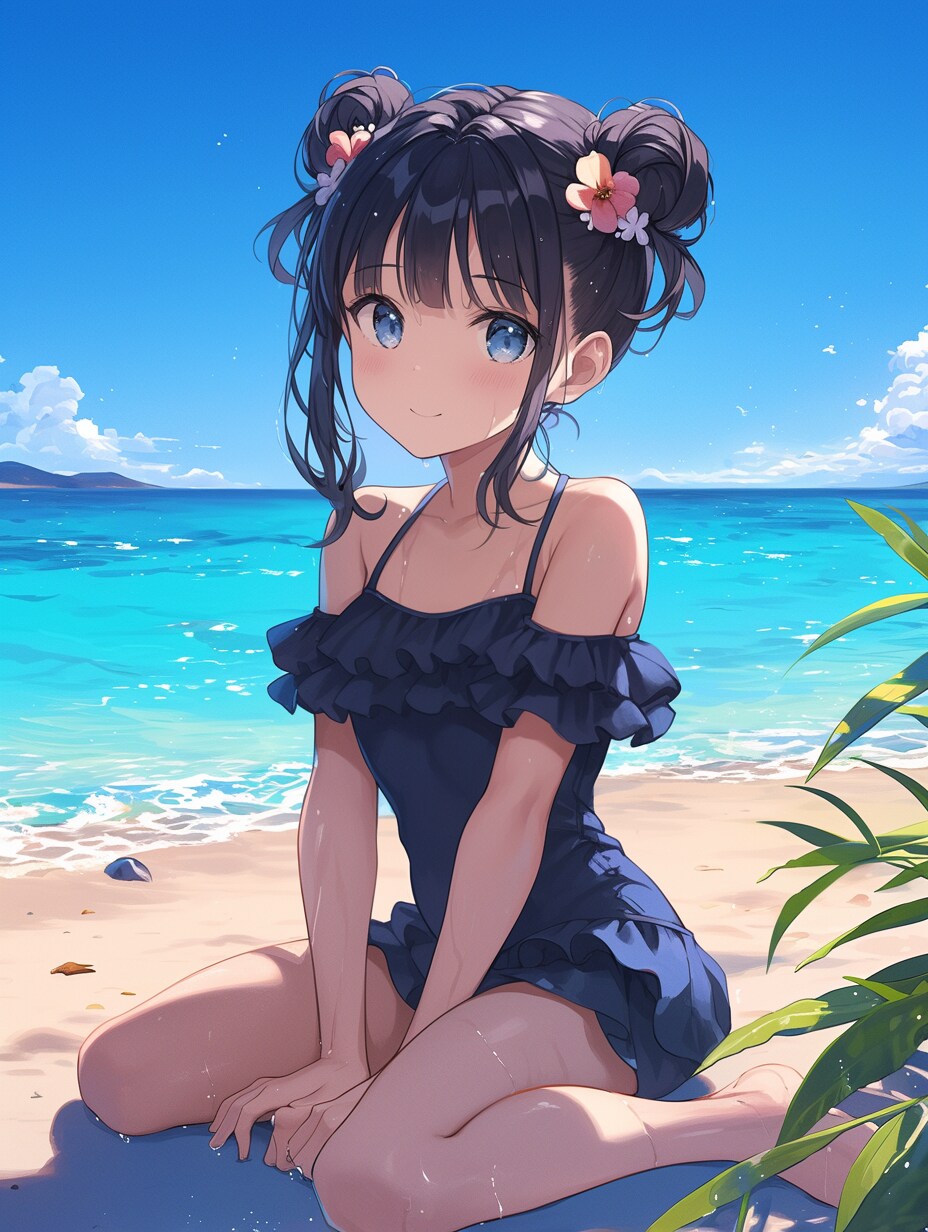 おだんごちゃん🍡✨の夏01 | の人気AIイラスト・グラビア