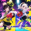 スプラごっこをする子たち 6枚目