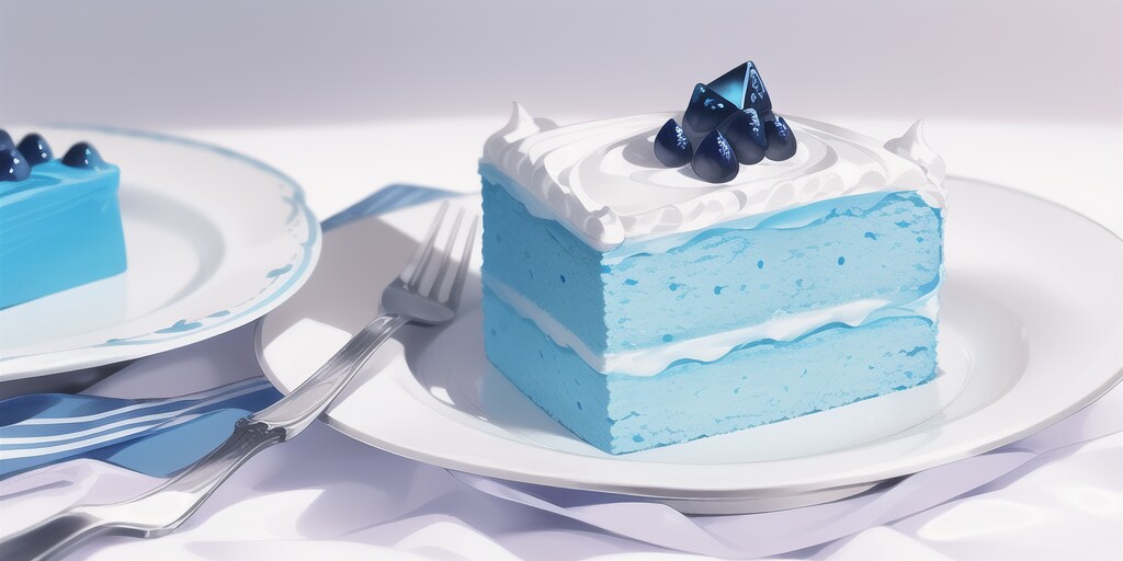 青いケーキ3