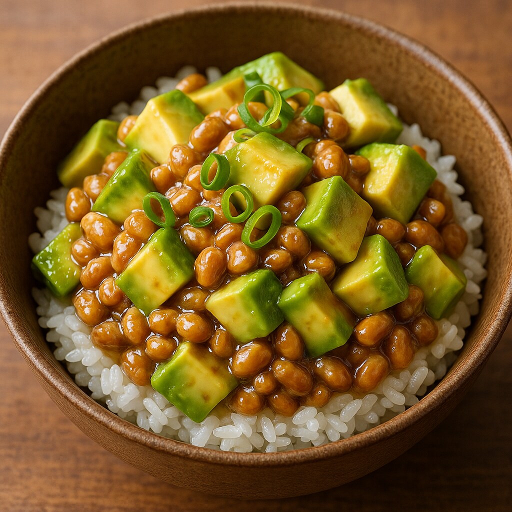 納豆アボカドご飯