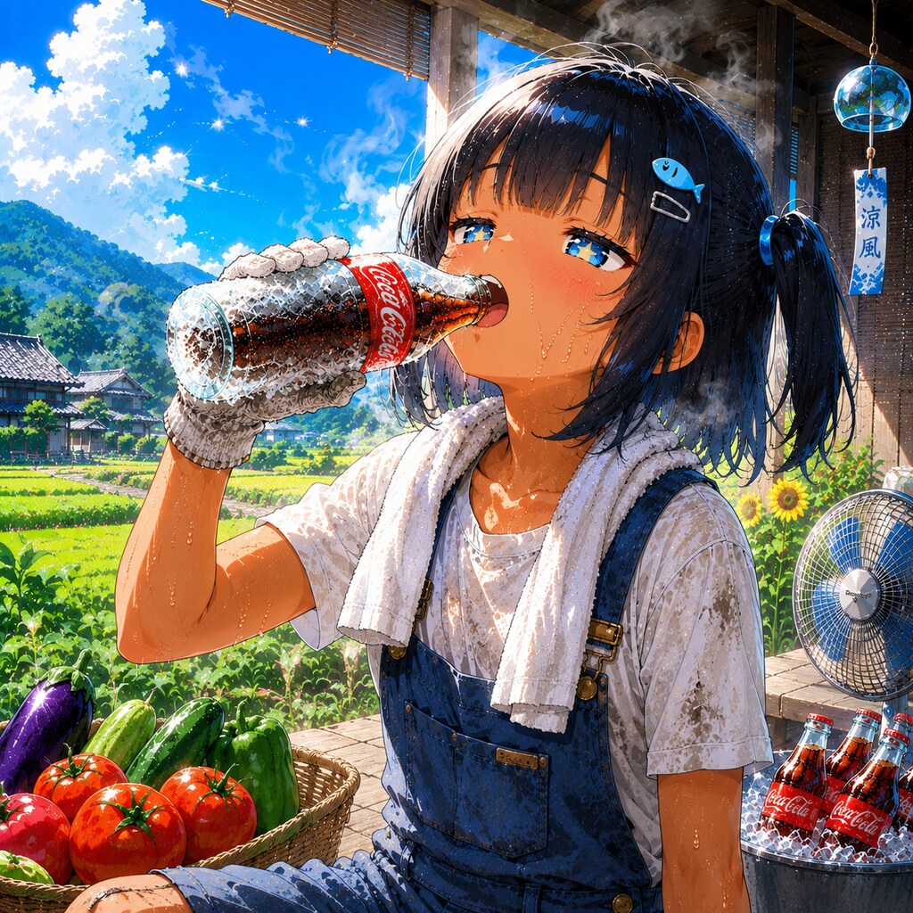 喉の渇きを癒すこなつちゃん