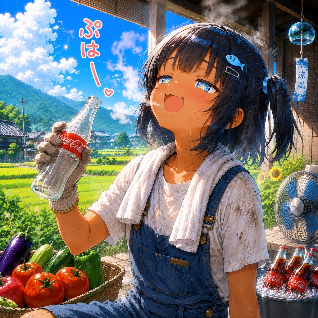 喉の渇きを癒すこなつちゃん