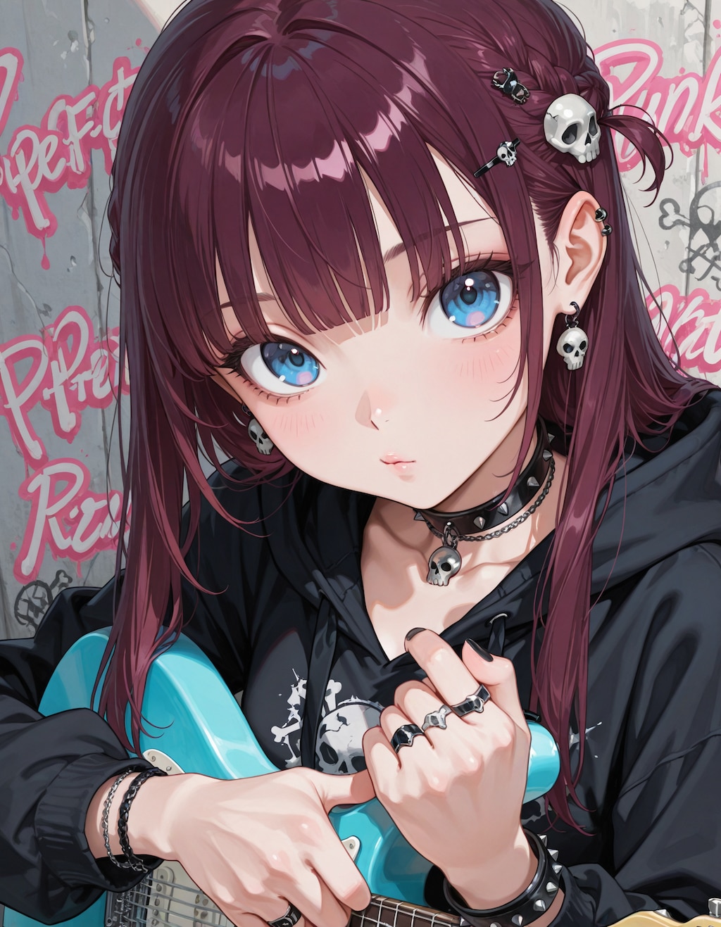 スカルパンクコーデ