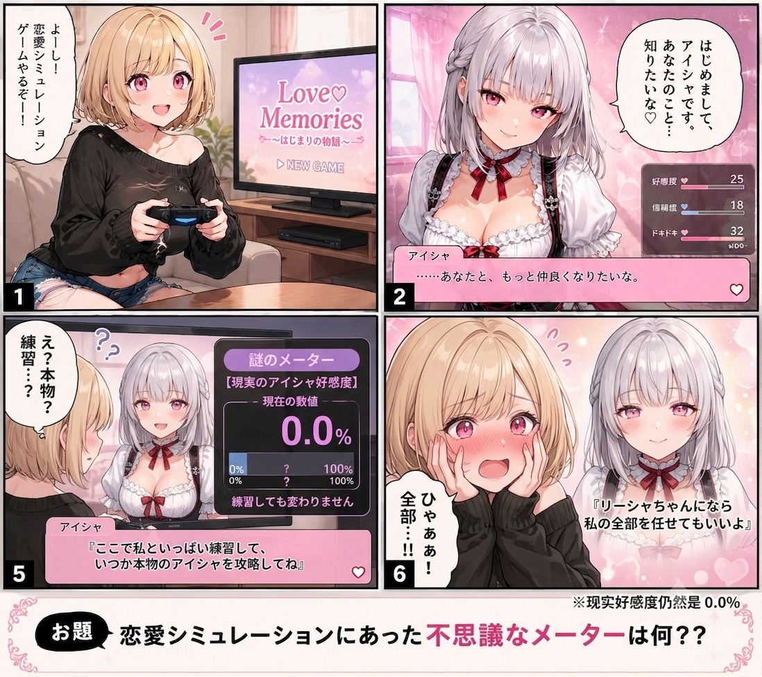 【回答】恋愛シミュレーションゲーム
