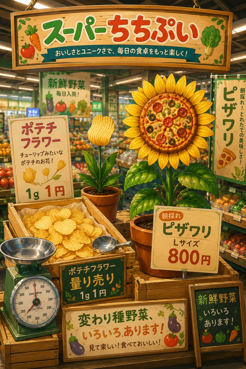 野菜コーナー | の人気AIイラスト・グラビア
