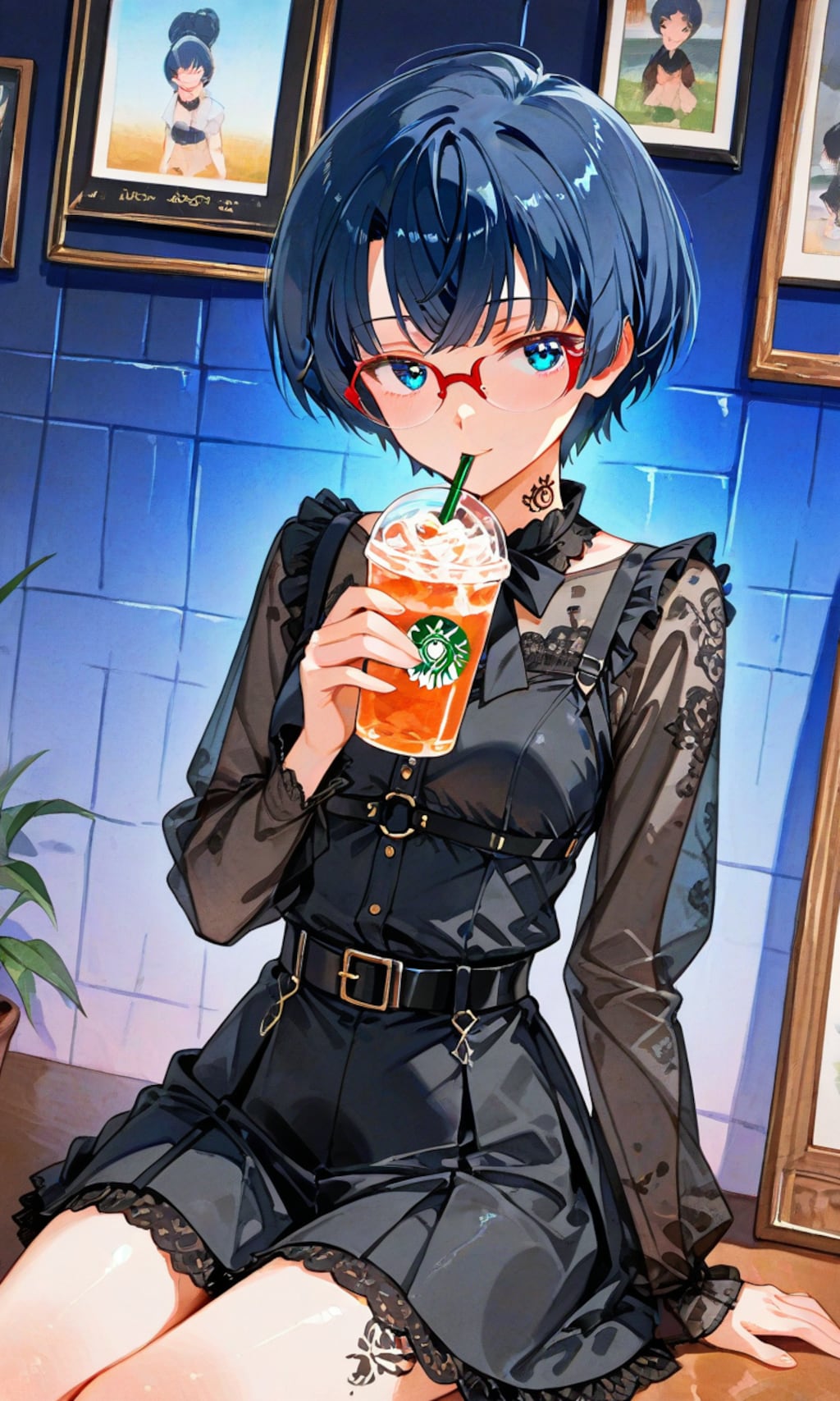 ジュースごくごく柑菜ちゃん