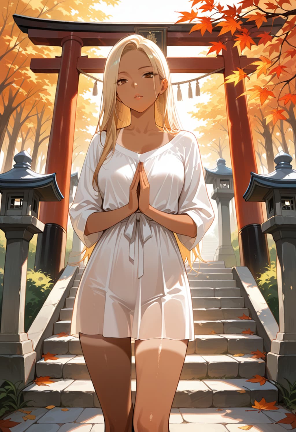 お参りするスピリチュアルギャル（ローカル版）