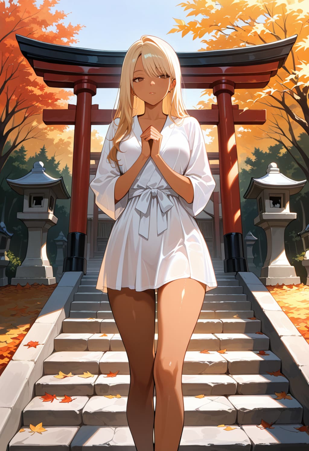 お参りするスピリチュアルギャル（ローカル版）