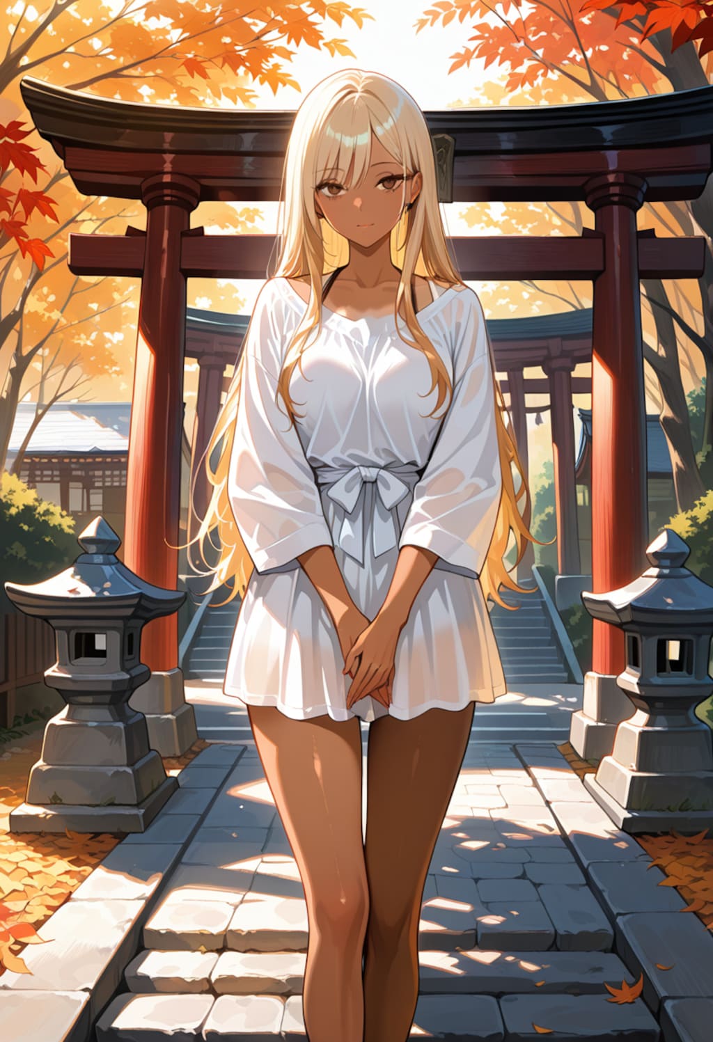 お参りするスピリチュアルギャル（ローカル版）