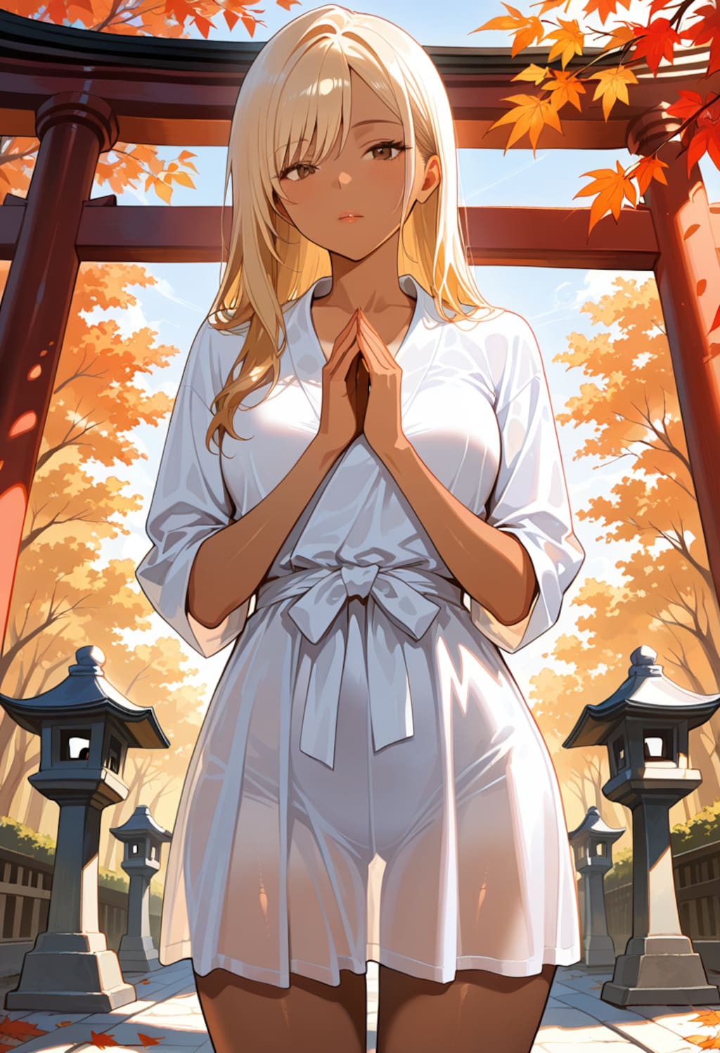 お参りするスピリチュアルギャル（ローカル版）