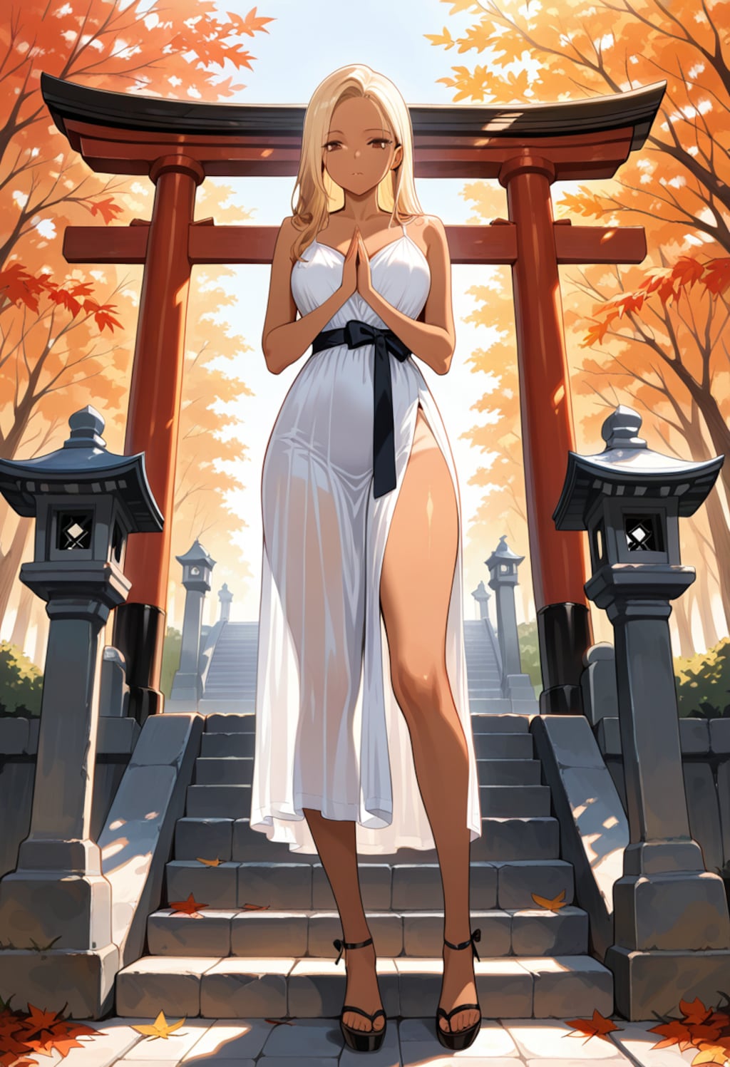 お参りするスピリチュアルギャル（ローカル版）