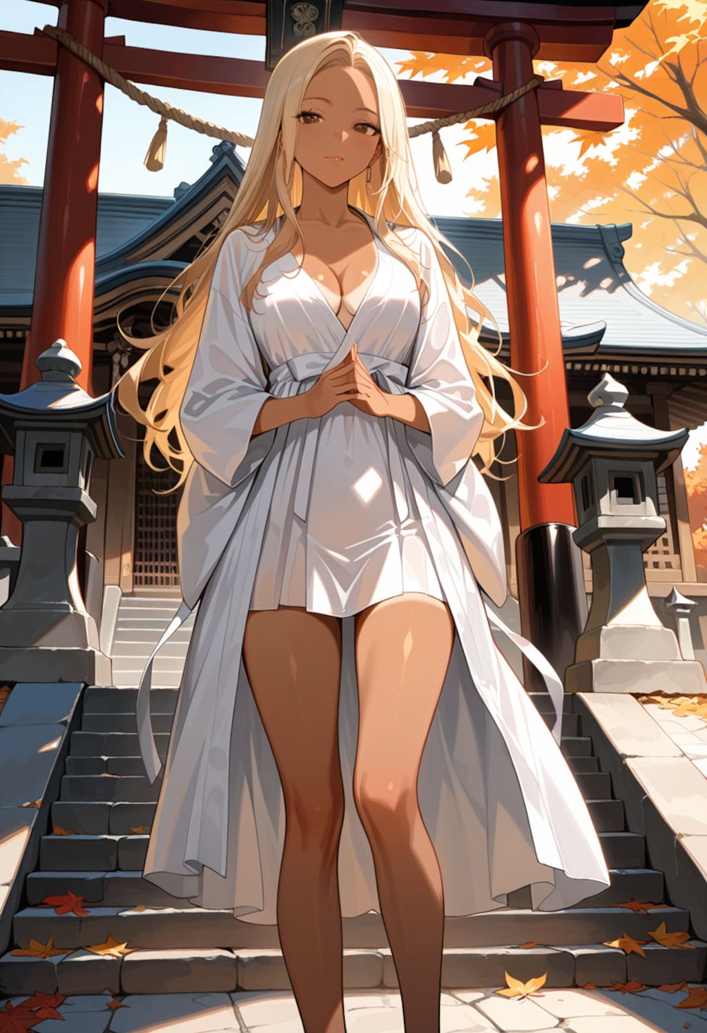 お参りするスピリチュアルギャル（ローカル版）